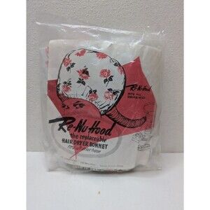 Vintage Re-Nu Hood Bouffant Hair Dryer Bonnet Postcraft NOS Original Packaging